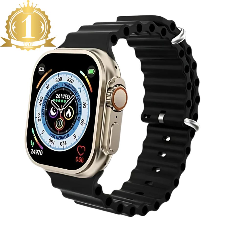 Ultra 7-in-1 Smart Watch – Includes 7 Stylish Straps | Fitness & Health Tracker