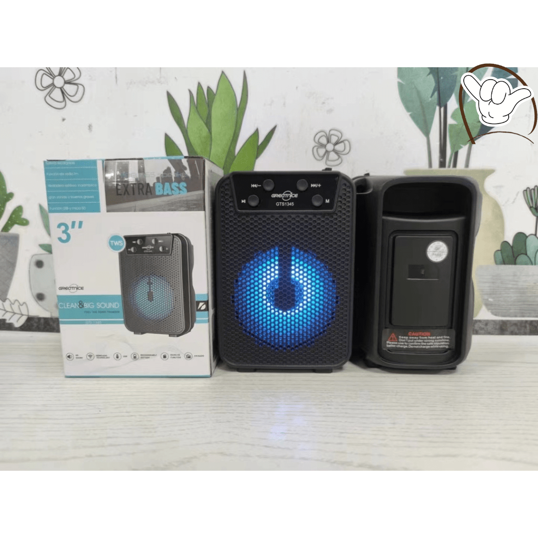 Greatnice Wireless Bluetooth Speaker 3 Inch GTS - 1372 | Portable Bose - Style Sound System with Extra Bass - MoodOn.pk
