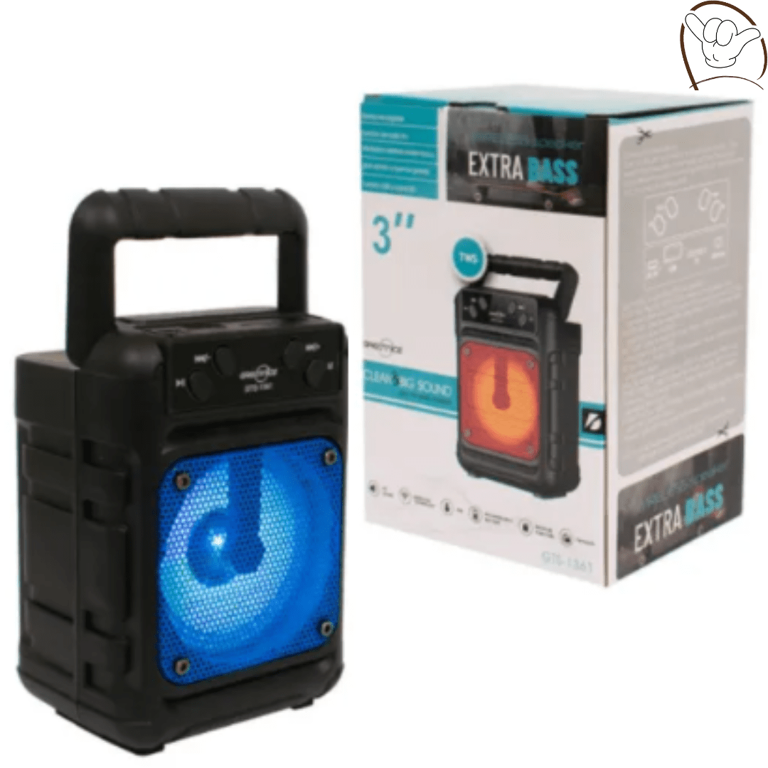 Greatnice Wireless Bluetooth Speaker 3 Inch GTS - 1372 | Portable Bose - Style Sound System with Extra Bass - MoodOn.pk