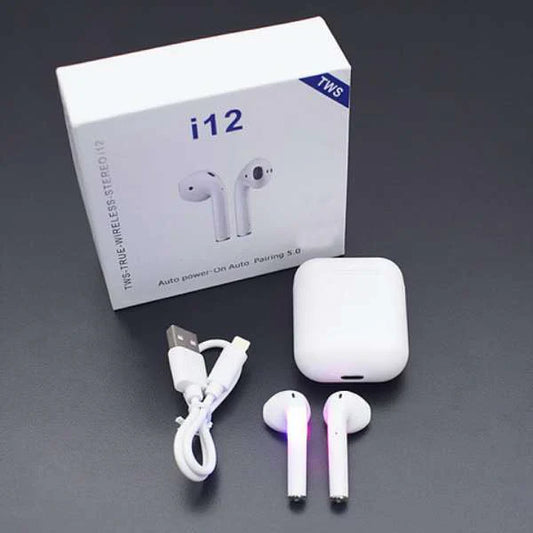 i12 AirPods & Earbuds – Bose-Style Earpods | Best Wireless Earbuds, New AirPods & AirPods Max Look in Pakistan