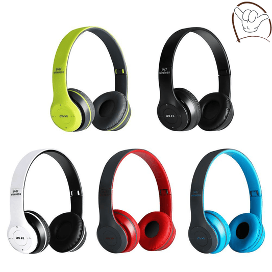 P47 Wireless Headphones with Mic, SD Card Slot & Deep Bass | Best Headphones & Earbuds in Pakistan - My Store
