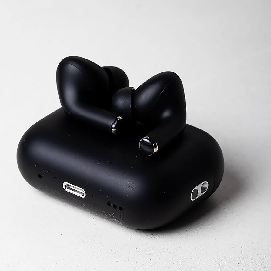 AirPods Pro 2nd generation Type-C Black & Free ( Silicone Case Gift  🎁 )
