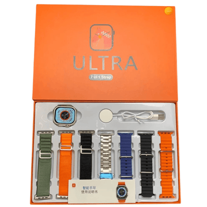 Ultra 7 - in - 1 Smart Watch – Includes 7 Stylish Straps | Fitness & Health Tracker - My Store
